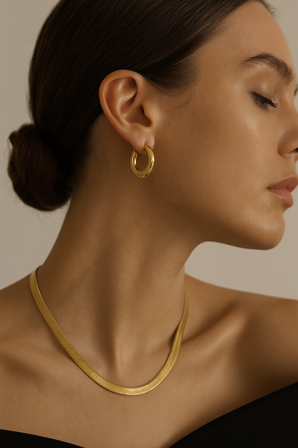 Moon Cipher Duo (Necklace + Hoops)