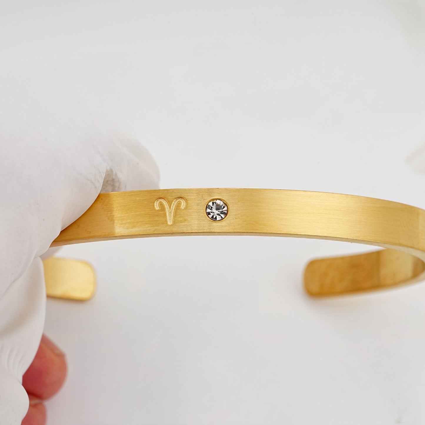 Zodiac & Birthstone Bracelet (Moon Cipher Cuff)