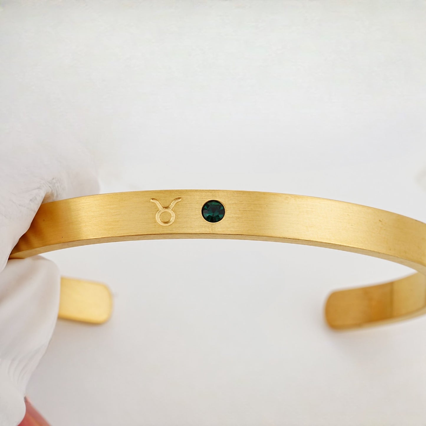 Zodiac & Birthstone Bracelet (Moon Cipher Cuff)