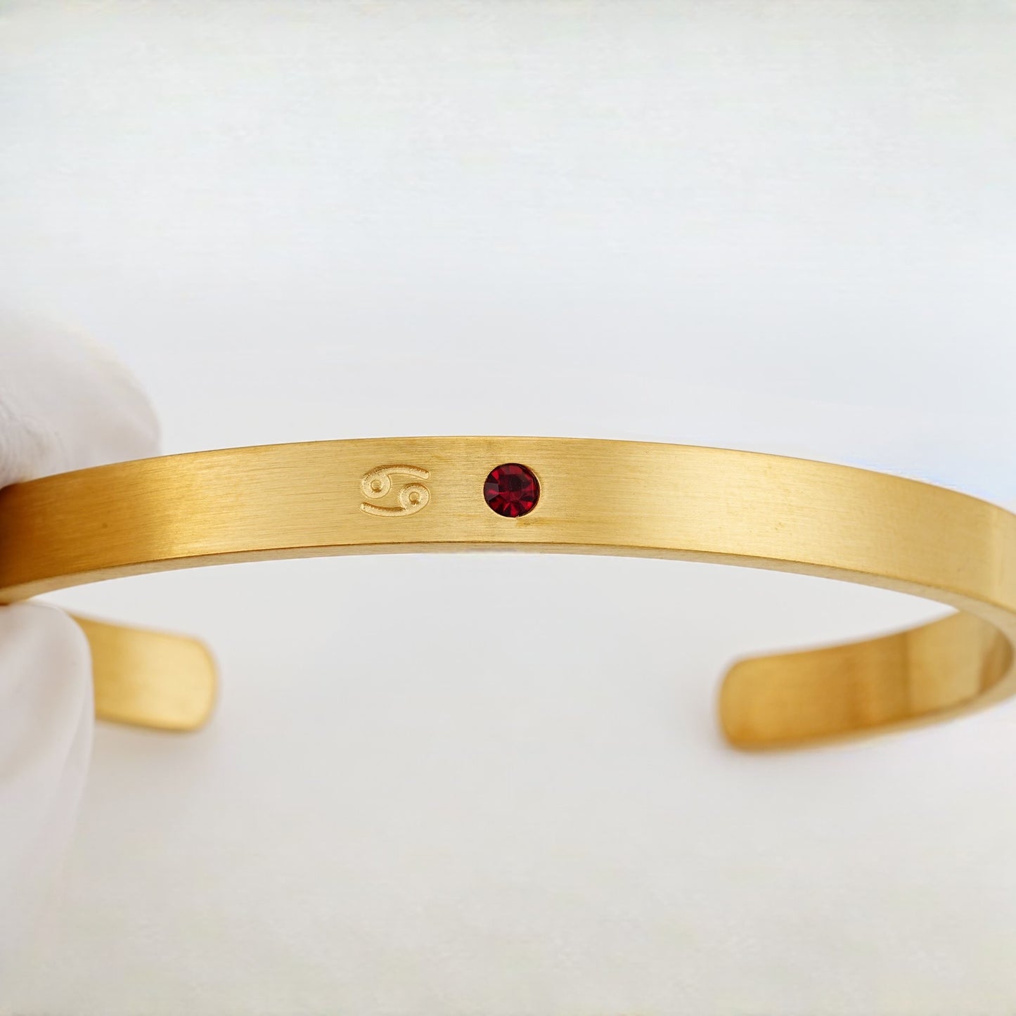Zodiac & Birthstone Bracelet (Moon Cipher Cuff)