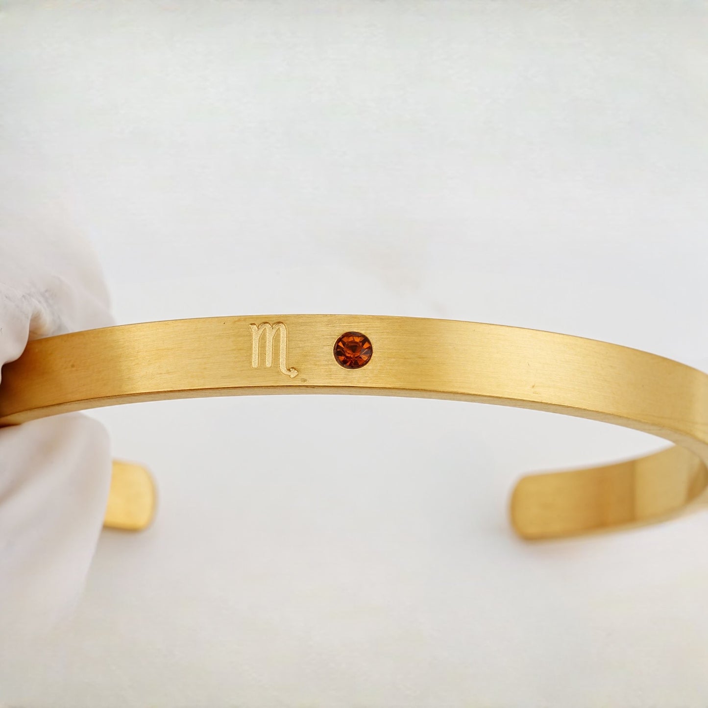 Zodiac & Birthstone Bracelet (Moon Cipher Cuff)