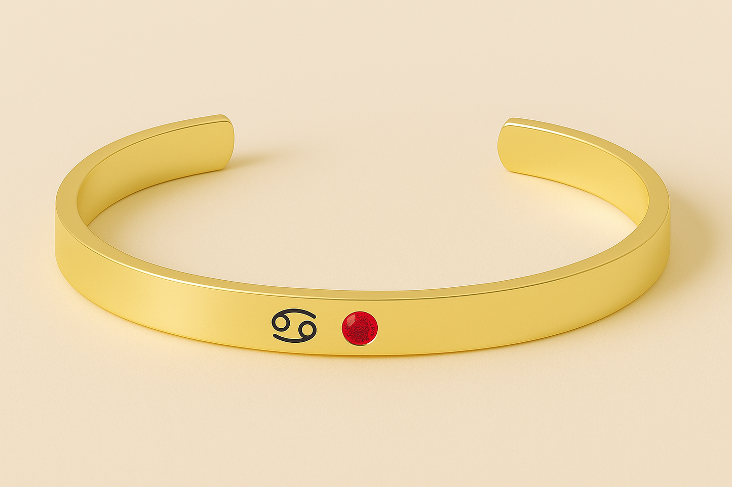 Zodiac & Birthstone Bracelet (Moon Cipher Cuff)