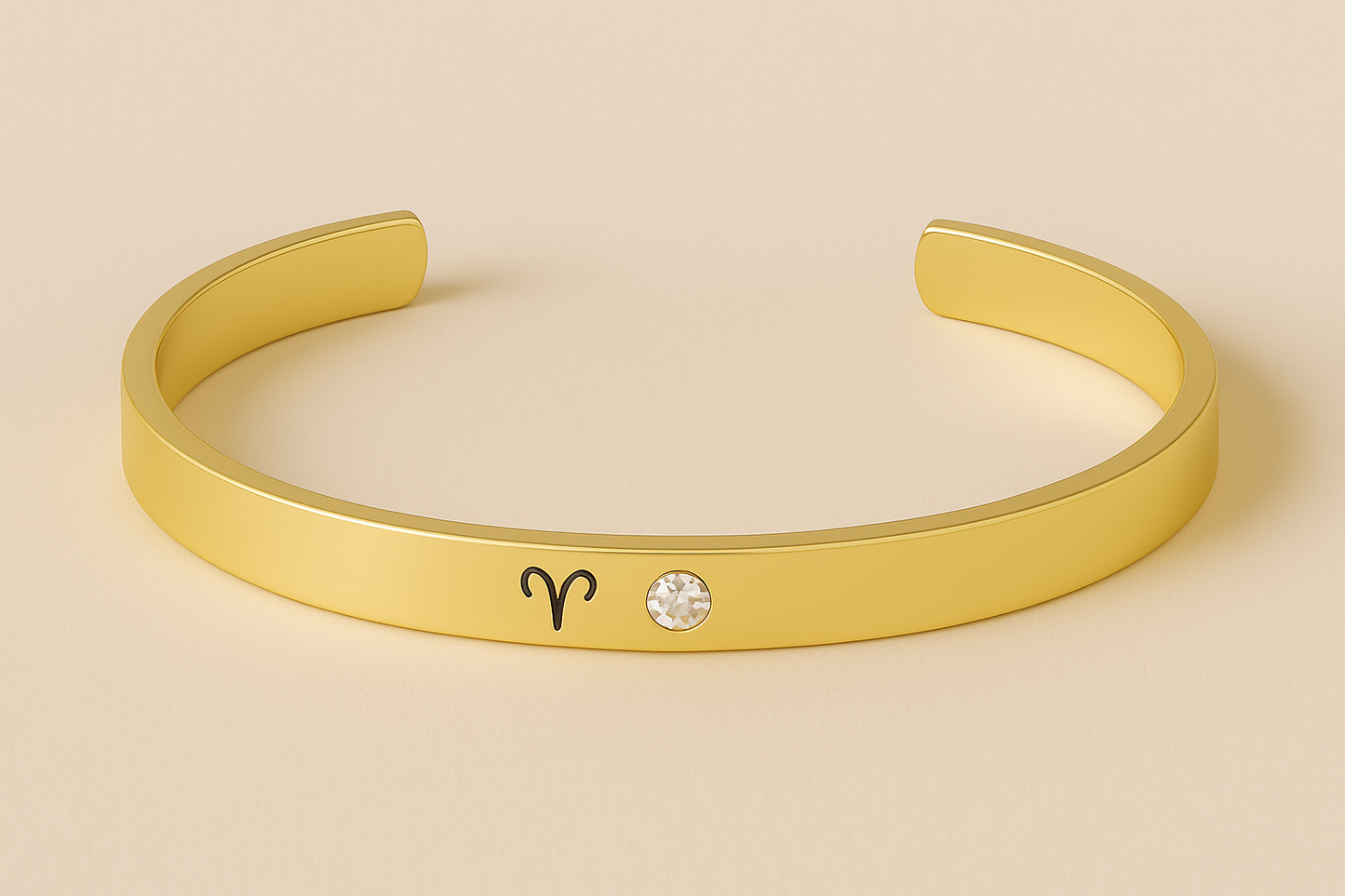 Zodiac & Birthstone Bracelet (Moon Cipher Cuff)