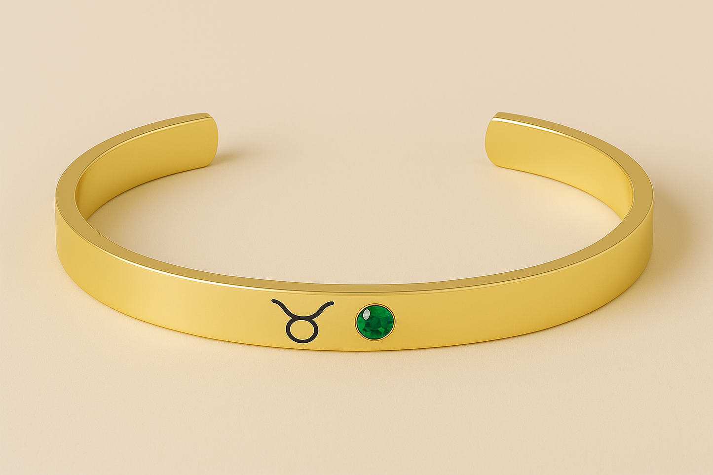 Zodiac & Birthstone Bracelet (Moon Cipher Cuff)